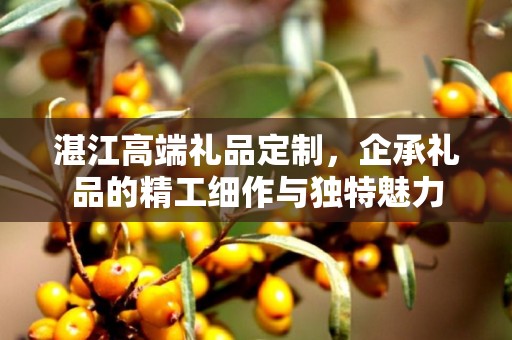湛江高端礼品定制，企承礼品的精工细作与独特魅力